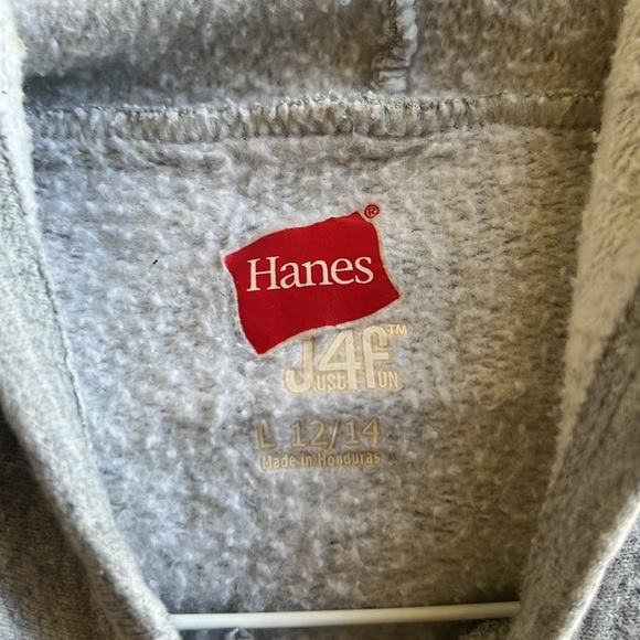 Hanes Basic Hoodie color Gray - Picture 2 of 3